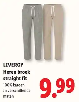 Lidl Livergy heren broek aanbieding