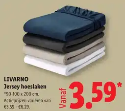 Lidl Livarno Jersey hoeslaken aanbieding