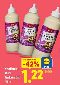 Lidl Kanig Knoflook-saus aanbieding