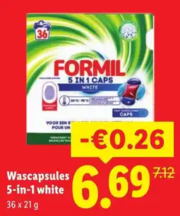 Lidl Formil wascapsules aanbieding