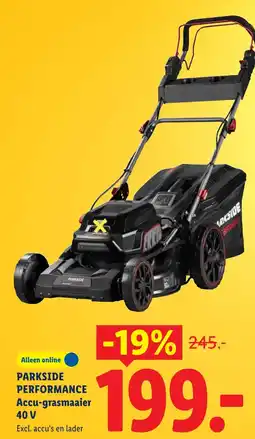 Lidl Parkside Accu-grasmaaier aanbieding