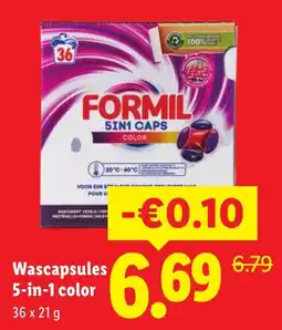 Lidl Formil wascapsules aanbieding
