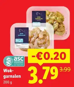 Lidl Wok-garnalen aanbieding