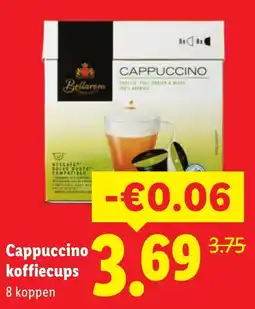Lidl Bellarem Cappuccino koffiecups aanbieding