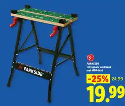 Lidl Parkside Inklapbare werkbank aanbieding