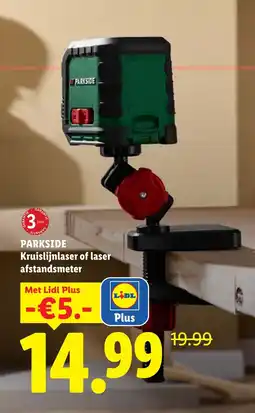 Lidl Parkside Kruislijnlaser of laser afstandsmeter aanbieding