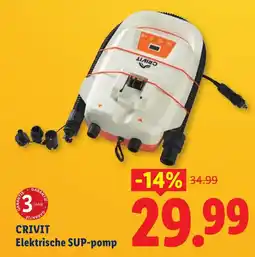 Lidl Crivit Elektrische SUP-pomp aanbieding