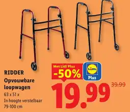 Lidl Ridder Opvouwbare loopwagen aanbieding