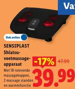 Lidl SensiPlast Shiatsu-voetmassage-apparaat aanbieding