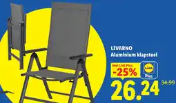 Lidl Livarno Aluminium klapstoel aanbieding