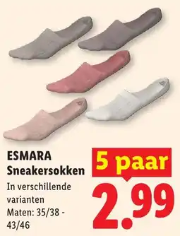 Lidl Esmara Sneakersokken aanbieding