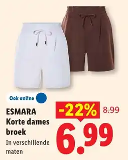 Lidl Esmara Korte dames broek aanbieding