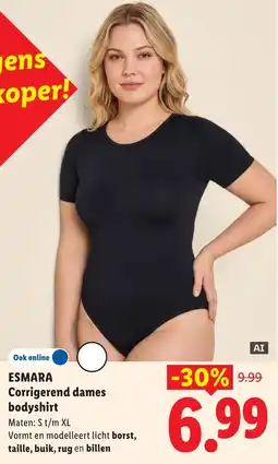 Lidl Esmara Corrigerend dames bodyshirt aanbieding
