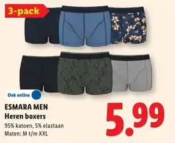 Lidl Esmara Men Heren boxers aanbieding