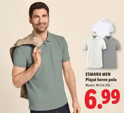 Lidl Esmara Men Piqué heren polo aanbieding