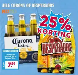 Boon`s Markt corona of desperados aanbieding