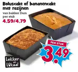 Boon`s Markt Boluscake of bananencake met rozijnen aanbieding