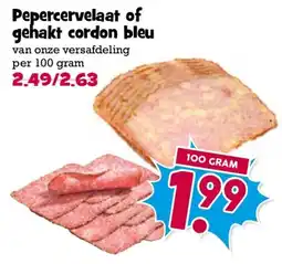 Boon`s Markt Pepercervelaat of gehakt cordon bleu aanbieding