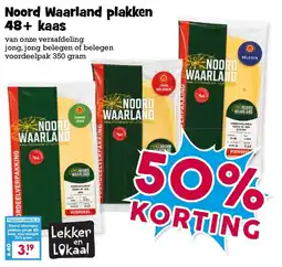 Boon`s Markt Noord Waarland plakken 48+ kaas aanbieding