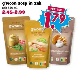 Boon`s Markt g'woon soep in zak aanbieding
