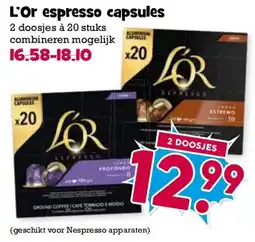 Boon`s Markt L'Or espresso capsules aanbieding