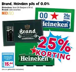 Boon`s Markt Brand, Heineken pils of 0.0% aanbieding