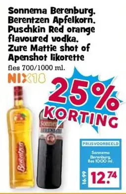 Boon`s Markt Sonnema berenburg aanbieding