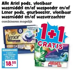 Boon`s Markt Ariel lenor aanbieding