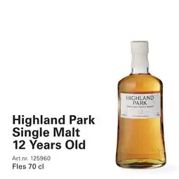 Sligro Highland park single malt 12 years old aanbieding