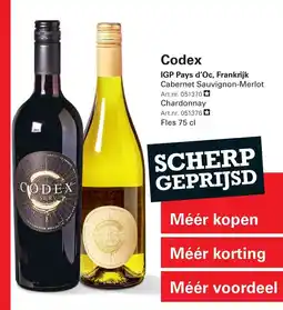 Sligro Codex aanbieding