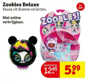 Kruidvat Zoobles Deluxe aanbieding