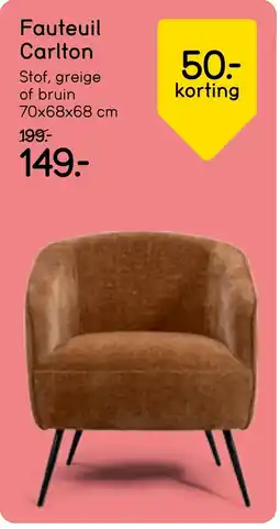 Leen Bakker Fauteuil Carlton aanbieding