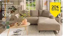 Leen Bakker Bank Elsa aanbieding