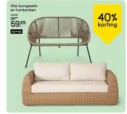 Leen Bakker Alle loungesets en tuinbanken aanbieding