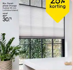 Leen Bakker Fenstr plissé Chicago aanbieding