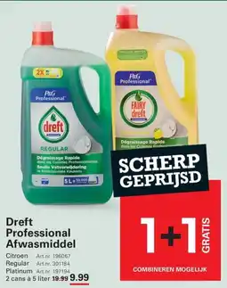 Sligro Dreft Professional Afwasmiddel aanbieding