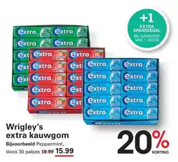 Sligro Wrigley's extra kauwgum aanbieding