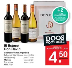 Sligro El Esteco Don David aanbieding