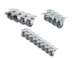 Lidl PARKSIDE Wieltjes set, zwenkwielen voor meubels en kisten aanbieding