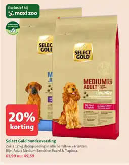 Maxi Zoo Select Gold hondenvoeding aanbieding