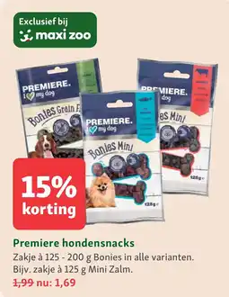 Maxi Zoo Premiere hondensnacks aanbieding