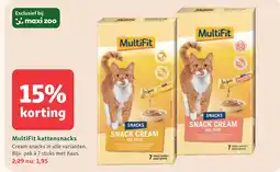 Maxi Zoo MultiFit kattensnacks aanbieding