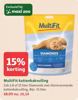 Maxi Zoo MultiFit kattenbakvulling aanbieding