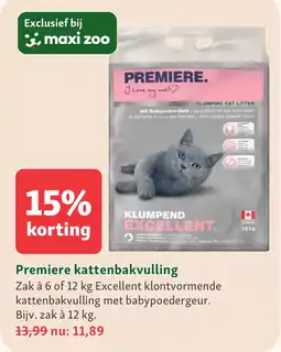 Maxi Zoo Premiere kattenbakvulling aanbieding
