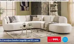 Woonsquare Hoekbank Elegance aanbieding
