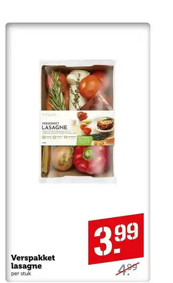 Coop Verspakket Lasagne aanbieding