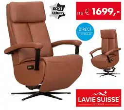 Woonsquare Lavie Suisse relaxstoel aanbieding