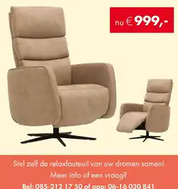 Woonsquare relaxfauteuil aanbieding