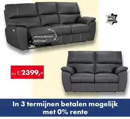 Woonsquare echt leder aanbieding