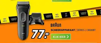 Expert Braun Scheerapparaat | Series 3 3000BT aanbieding